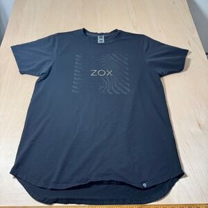 ZOX Black Graphic T-Shirt Mens XL Short‎ Sleeve Crew Neck Casual Top